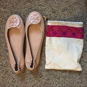Tory Burch Minnie travel ballet flats (leather)